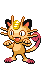 Meowth's Pokémon Black Version and Pokémon White Version Shiny sprite
