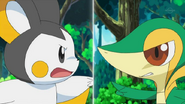 Iris Emolga Ash Snivy