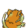 Raticate's Shiny back sprite