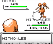 High Jump Kick depicted in Generation I
