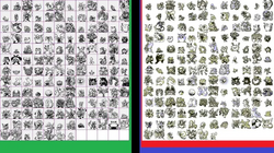 The original Pokémon battle sprites of the initial games prior to Yellow are poorly created