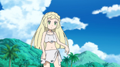 Lillie in her swimwear