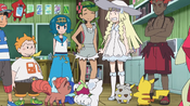 Lillie is still afraid of the other Pokémon