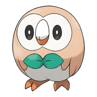 #722 Rowlet Grass/flying