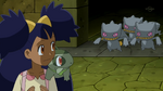 Conley fought and calmed down the three Banette, who are defenders of the arena.