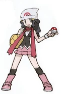 Dawn's concept art for Pokémon Diamond Version and Pokémon Pearl Version