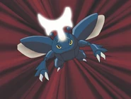 Megahorn being used by Forrest's Heracross.