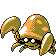 Parasect's Pokémon Gold Version Shiny sprite