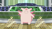 Clefable shows that the Meltan have been helping her