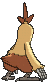 Combusken's Shiny back sprite