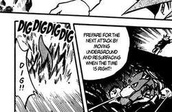 Dig being used by Blue's Golduck.
