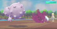 Smog depicted in Pokémon: Let's Go, Pikachu! and Pokémon: Let's Go, Eevee!
