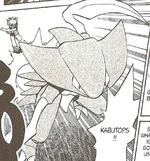 Kabutops was used in Brock's battle against Jasmine.