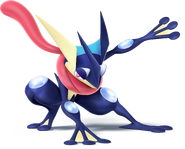 Greninja's artwork from Super Smash Bros. for Nintendo 3DS and Wii U.