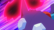 Throat Chop being used by Uruto's Sableye.