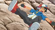 Ash got hit by the Poké Ball