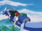 Clair and Dragonair save Ash's life