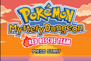 Pokémon Mystery Dungeon Red Rescue Team Title Screen