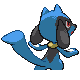 Riolu's Generation IV back sprite