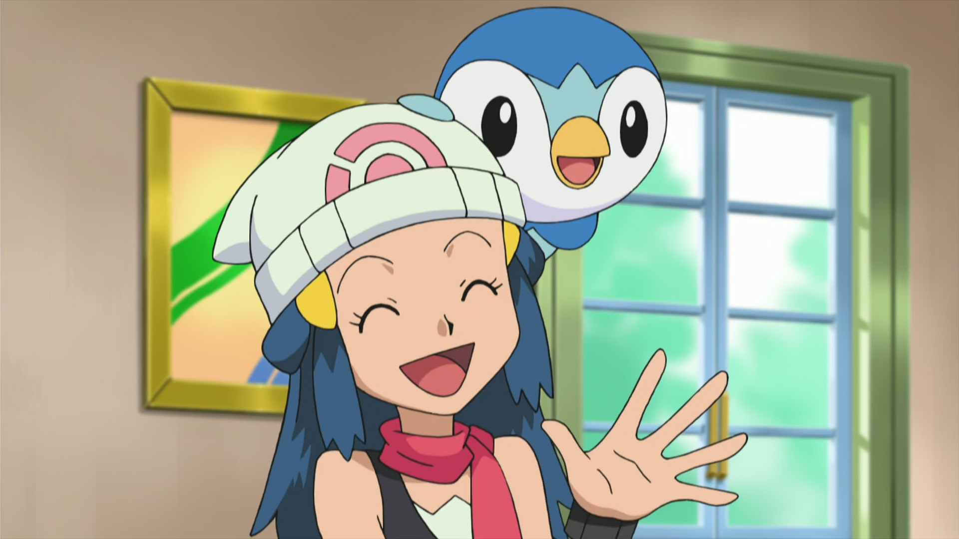 dawn and piplup (pokemon and 2 more) drawn by echizen_(n_fns17)