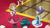 Miette and Nini saying that Serena should do her best to become Kalos Queen