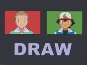 Ash's and Jackson's battle ended in a draw