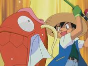 Ash fished out a Magikarp