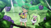 Mallow and Steenee grabbing berries