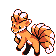 Vulpix's Pokémon Red Version and Pokémon Blue Version sprite