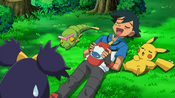 Ash decides to sleep with Caterpie