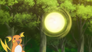 Focus Blast being used by Tierno's Raichu.