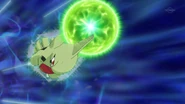 Hidden Power being used by Larvitar.
