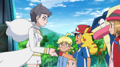 Diantha and Ash shaking hands