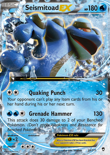 Seismitoad EX Furious Fists 20