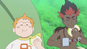 Kiawe eating with Sophocles