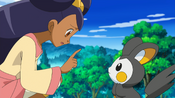 Iris orders Emolga to follow her command