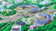 Anville Town in anime.