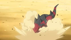 Dig being used by Ash's Krookodile.