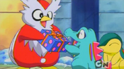 Totodile gives the present away