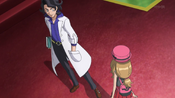 Professor Sycamore tells Serena about the boy who jumped off Prism Tower