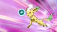 Zoey's Leafeon using Energy Ball