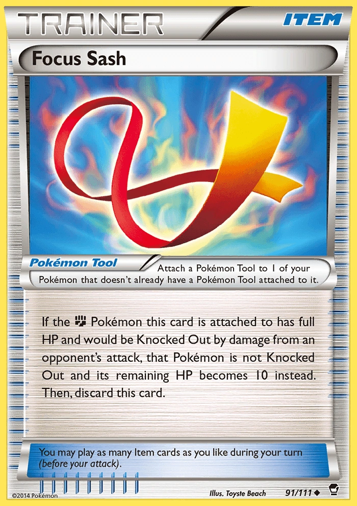 Focus Sash (Furious Fists) Pokémon Wiki Fandom