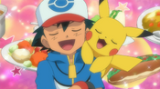 Ash and Pikachu understand each other well when thinking about food