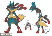 Mega Lucario concept art