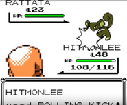 Rolling Kick depicted in Generation I