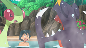 Flygon and Garchomp join Ash