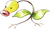 0069Bellsprout Red and Blue