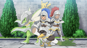 Ash and Goh in Knight Armor