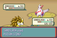 Poison Sting depicted in Generation III