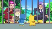 Team Rocket caught Piplup and Pikachu